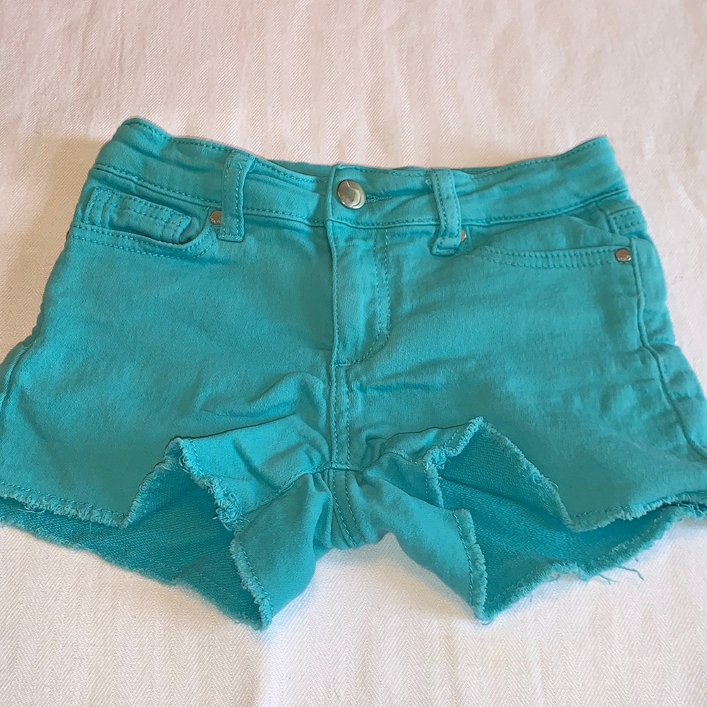 🩳 JOE’S JEANS girls teal cutoffs 🩳